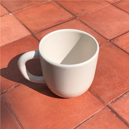 Terracotta White Sandy Handmade Mug