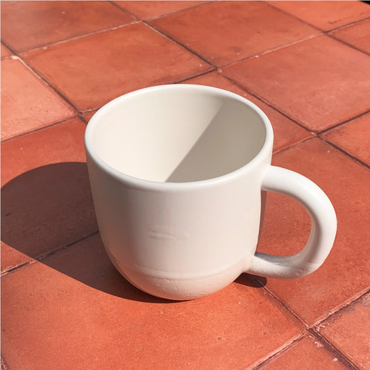 Terracotta White Sandy Handmade Mug