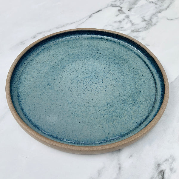 Handmade sea blue plate