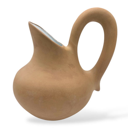 Idor Terracotta & White Glaze Handmade Ceramic Jug
