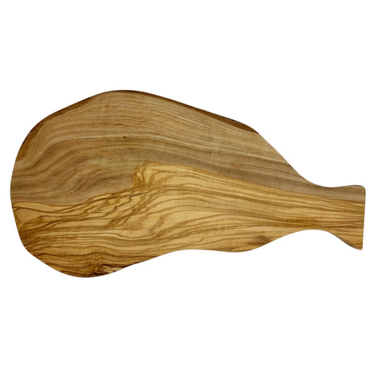 Olive Wood Irregular Chopping & Serving Board With Handle