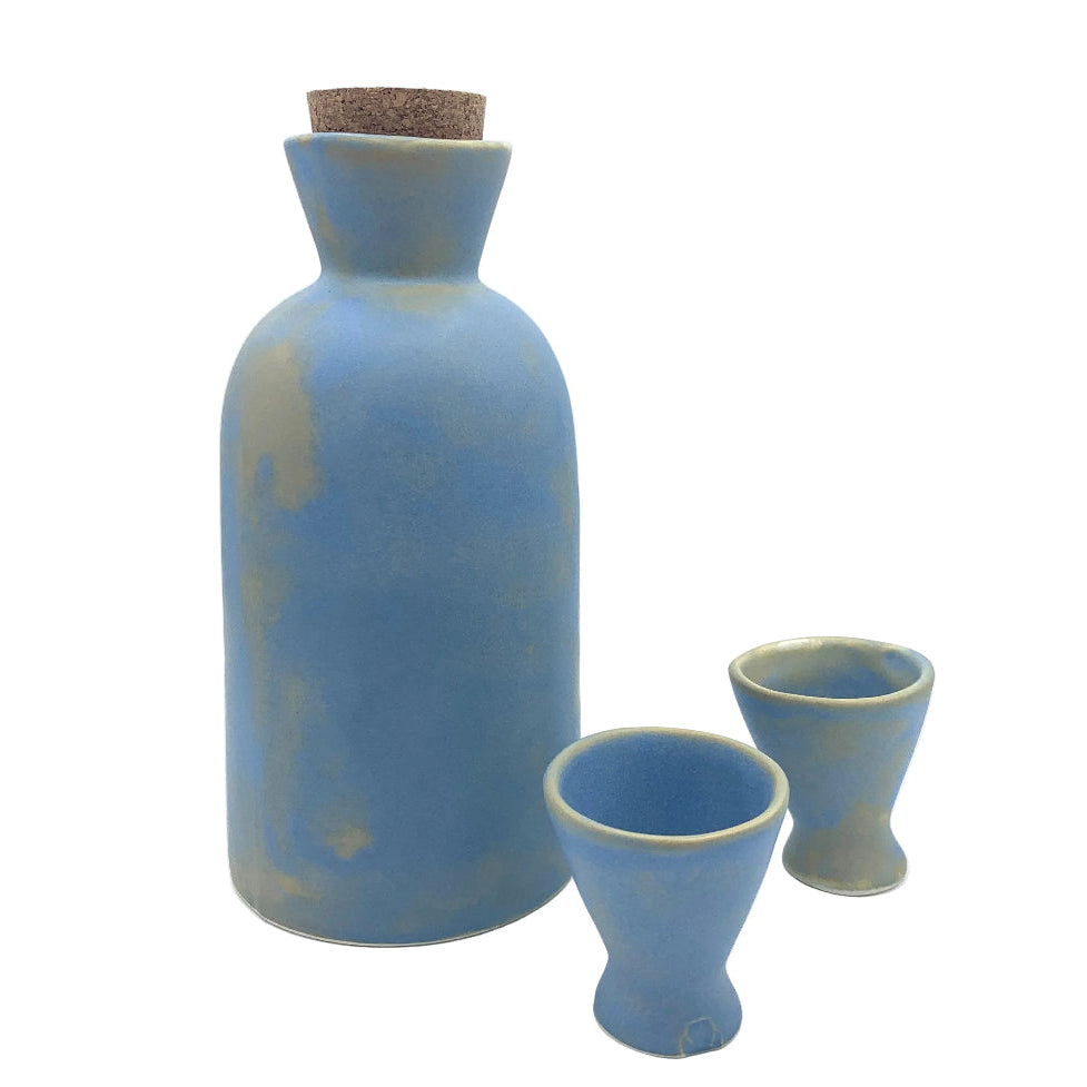 Kissos Sky Blue Ceramic Carafe