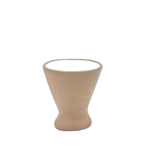 Kissos Terracotta & White Shot Cup