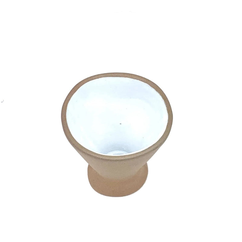 Kissos Terracotta & White Shot Cup