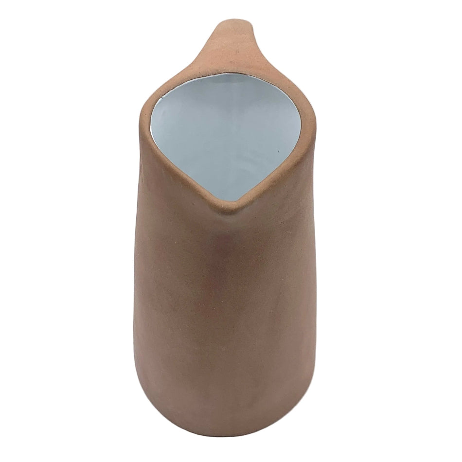 Makis Terracotta & White Handmade Ceramic Jug