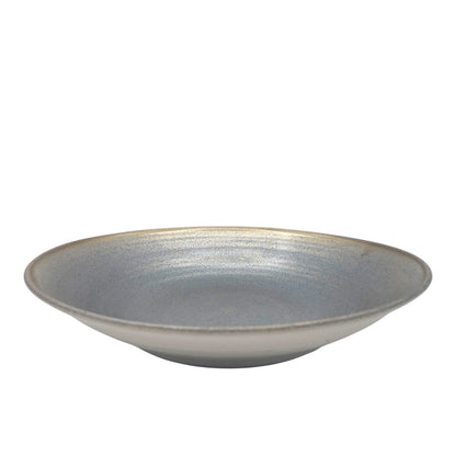 Metallic Gold Handmade Ceramic Salad Bowl