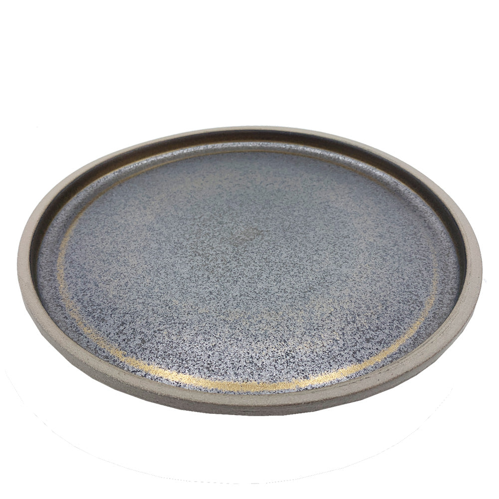 Metallic Gold Handmade Ceramic Dinner Plate