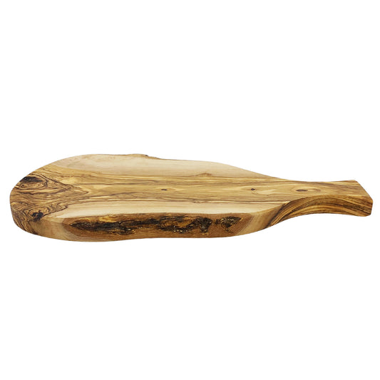 Olive Wood Irregular Chopping & Serving Board With Handle 