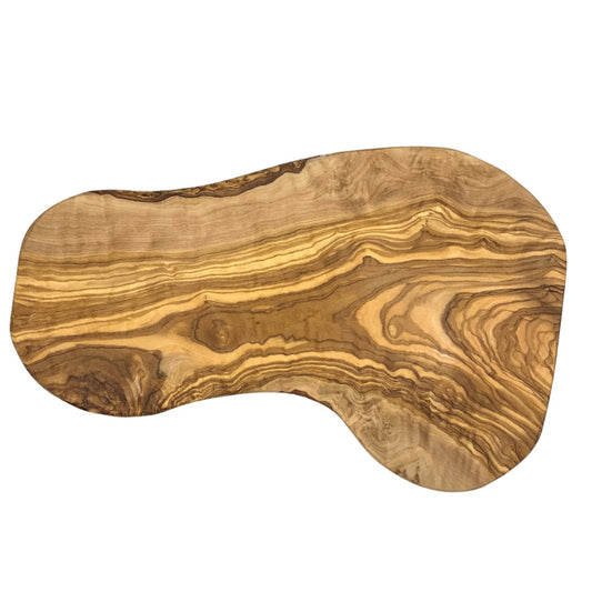 Olive Wood Natural Edge Curved Chopping & Serving Board