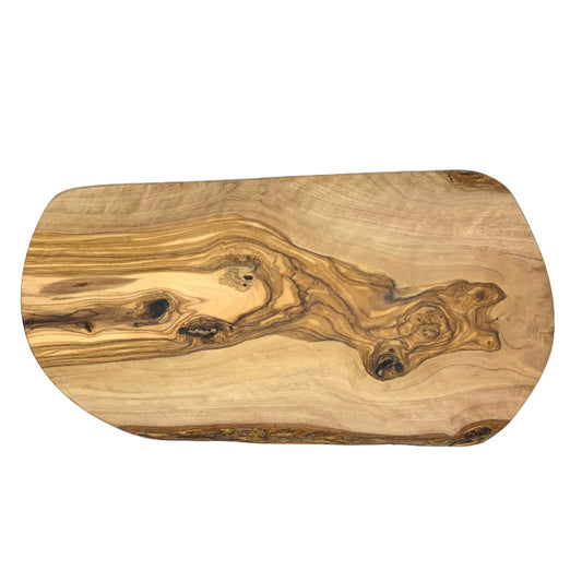 Olive Wood Rustic Bark Edge Chopping & Serving Board