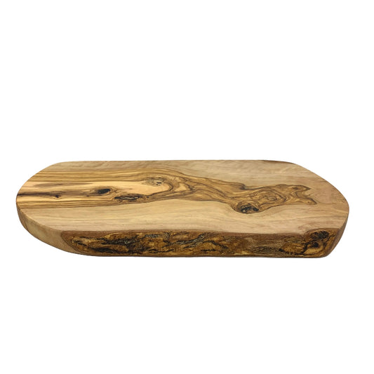 Olive Wood Rustic Bark Edge Chopping & Serving Board