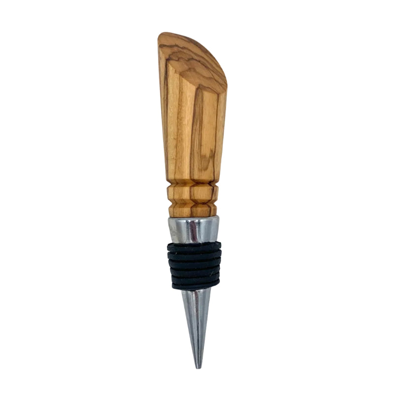 Olive wood wine stopper