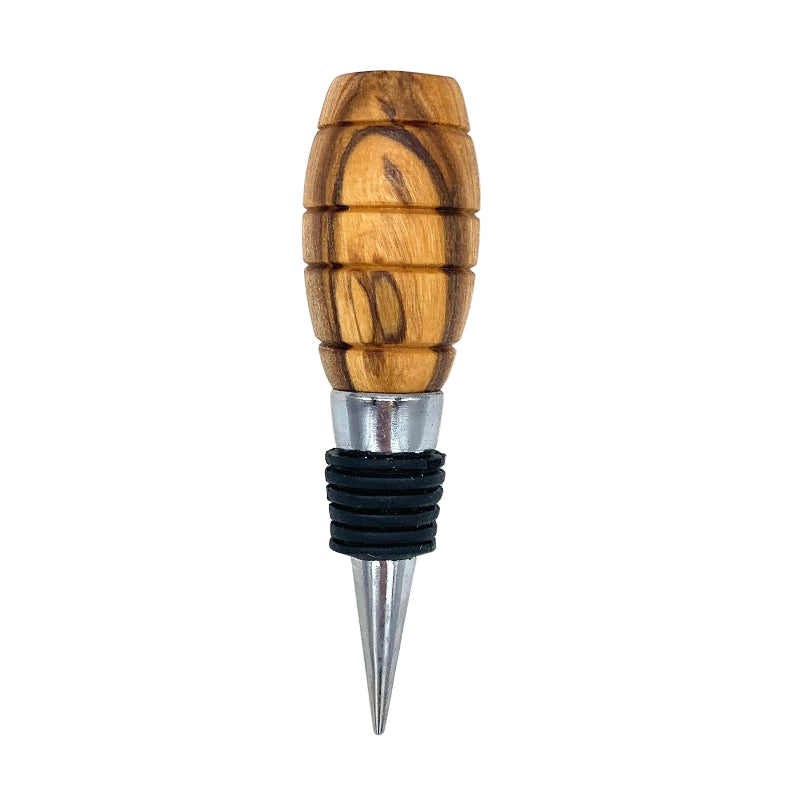 Olive wood wine stopper