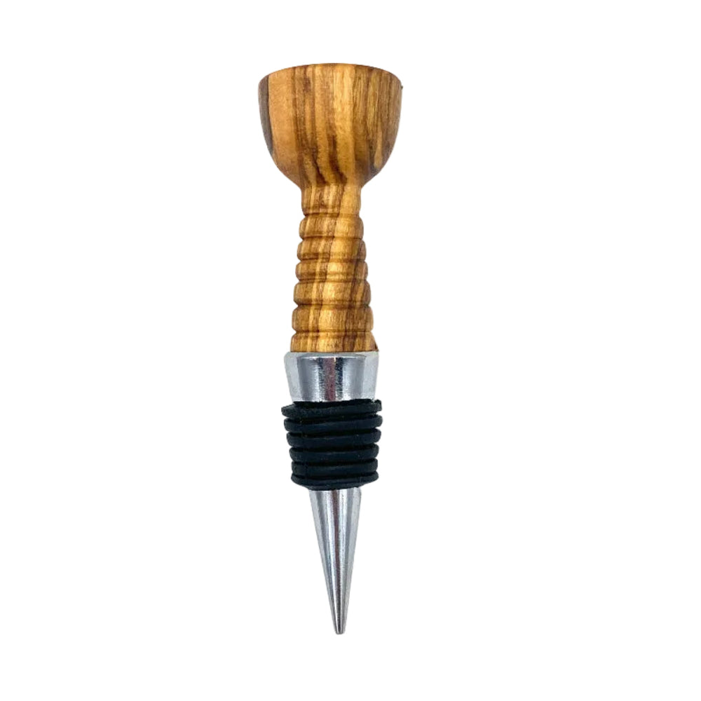 Olive wood wine stopper