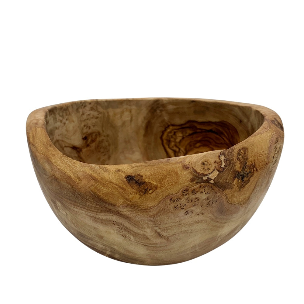 Olive Wood Rustic Irregular Bowl