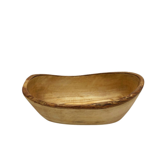 Olive Wood Rustic Irregular Small Bowl