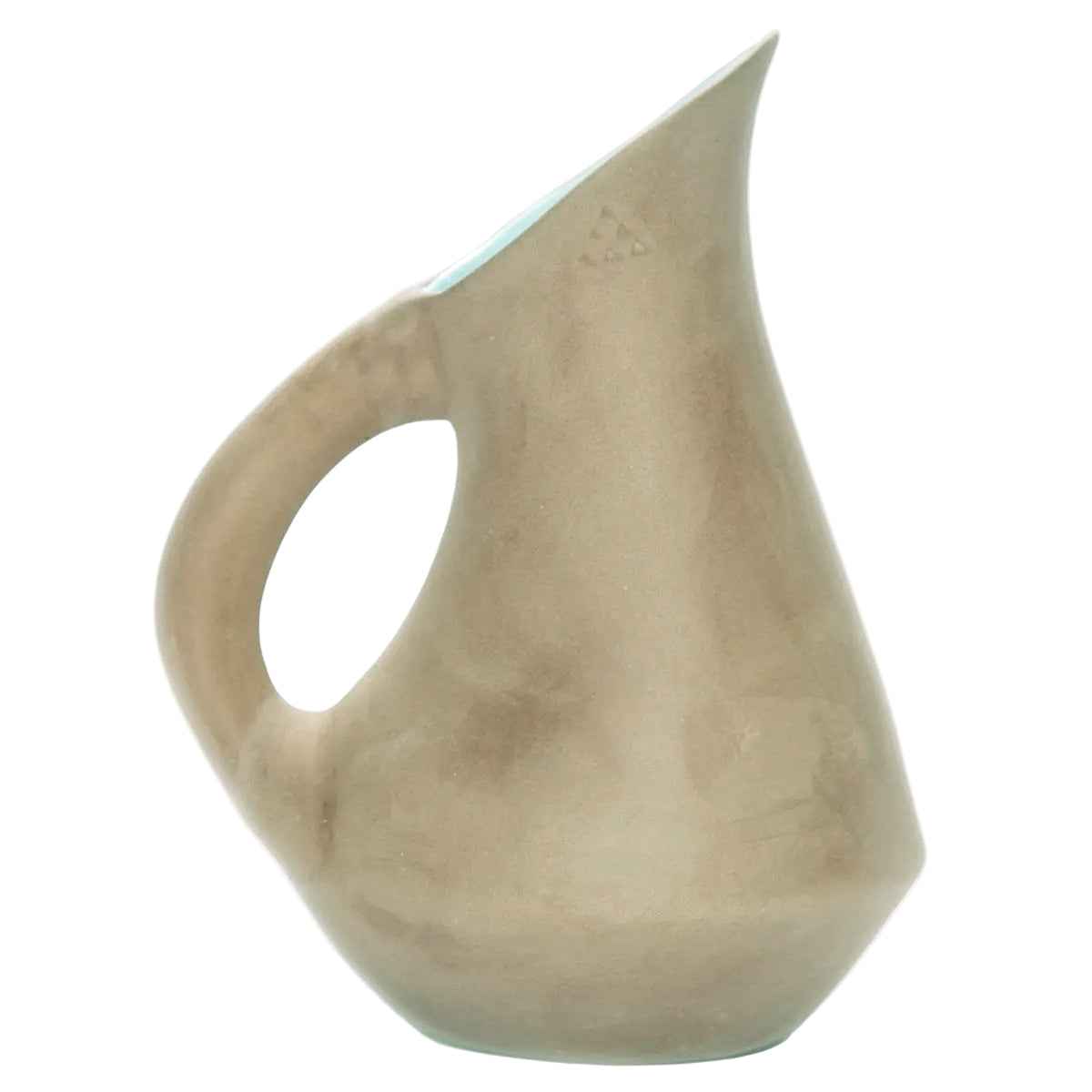 Pale Terracotta & Blue Jug