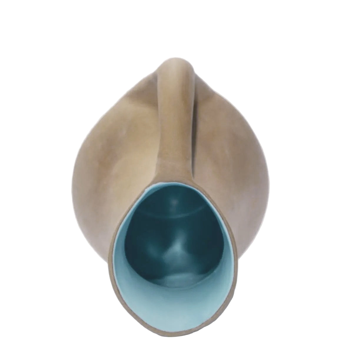 Pale Terracotta & Blue Jug