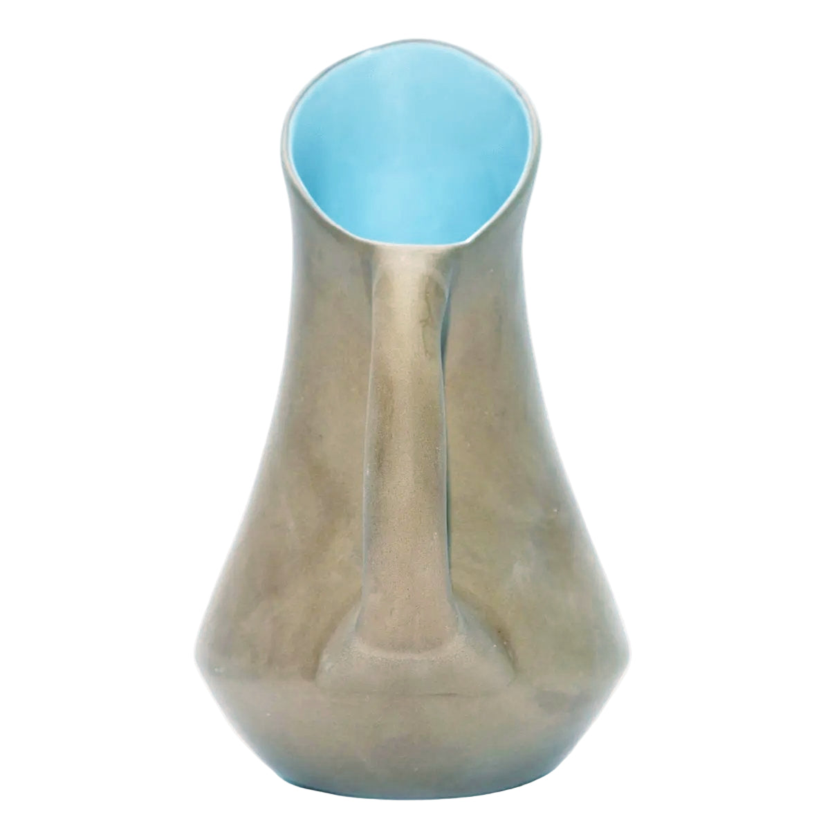 Pale Terracotta & Blue Jug