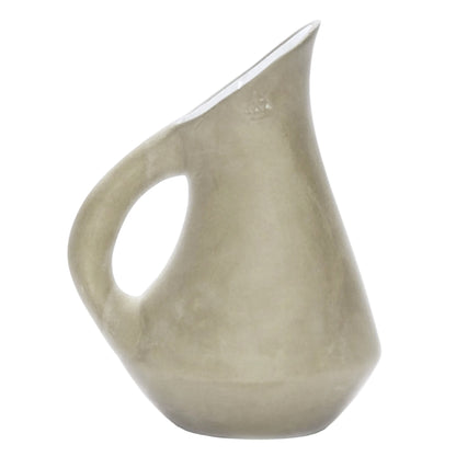 Pale Terracotta and white handmade jug