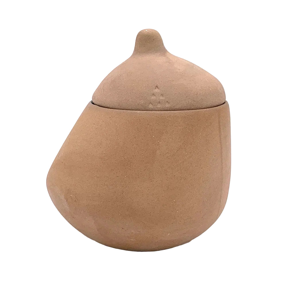 Makis Terracotta & White Handmade Ceramic Sugar Bowl