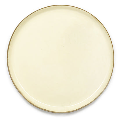 Terracotta and Pale Caramel Dinner Plate