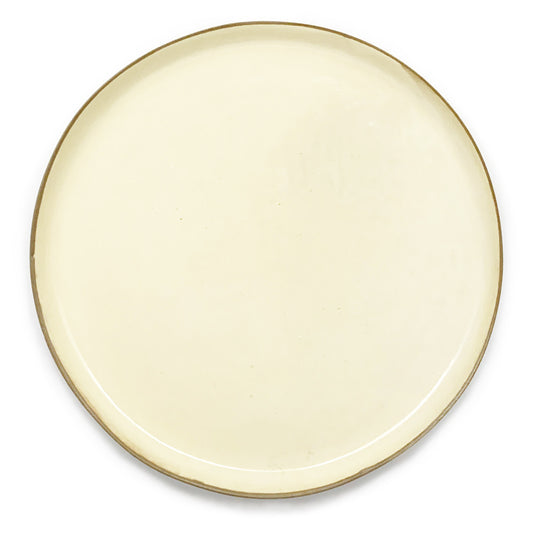 Terracotta and Pale Caramel Dinner Plate