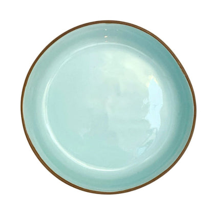 Terracotta & Blue Salad Bowl handmade in Greece