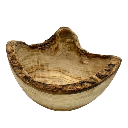 Olive Wood handmade irregular shaped bowl