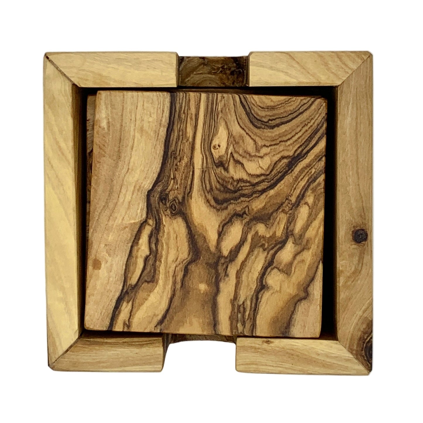 olive wood coasters