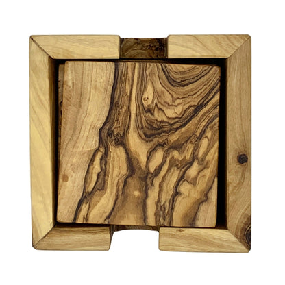 olive wood coasters