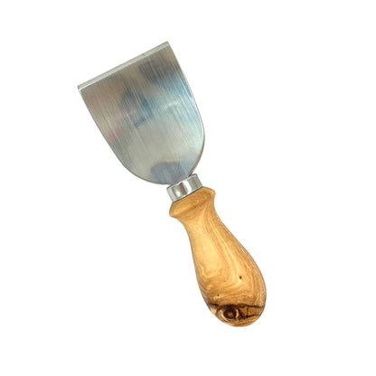 olive wood handle chisel cheese knife