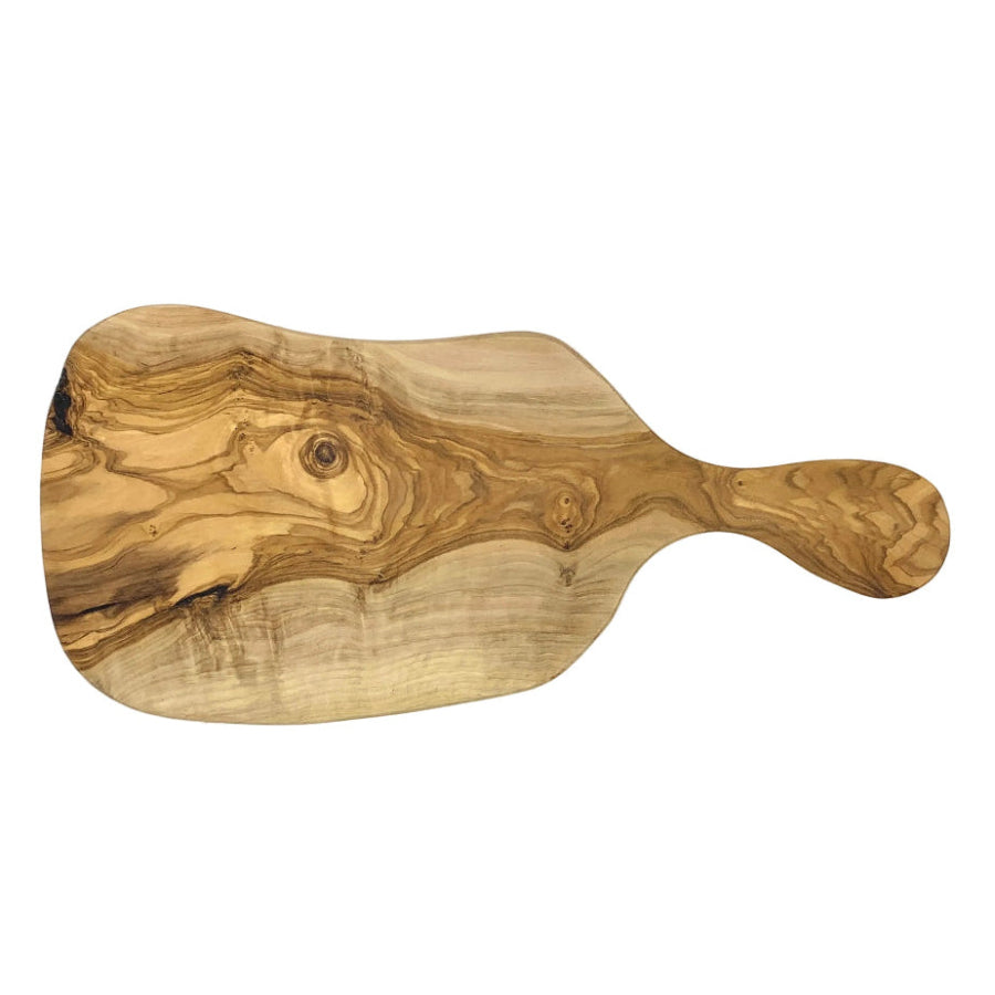 olive wood serving board racket