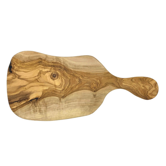 olive wood serving board racket