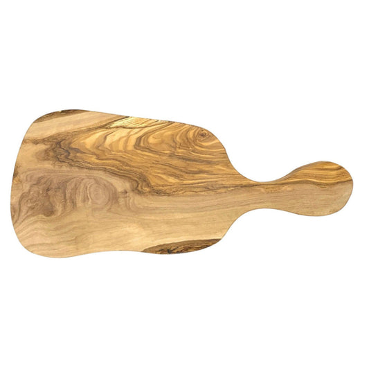 olive wood serving board racket