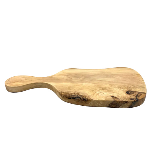 olive wood serving board racket