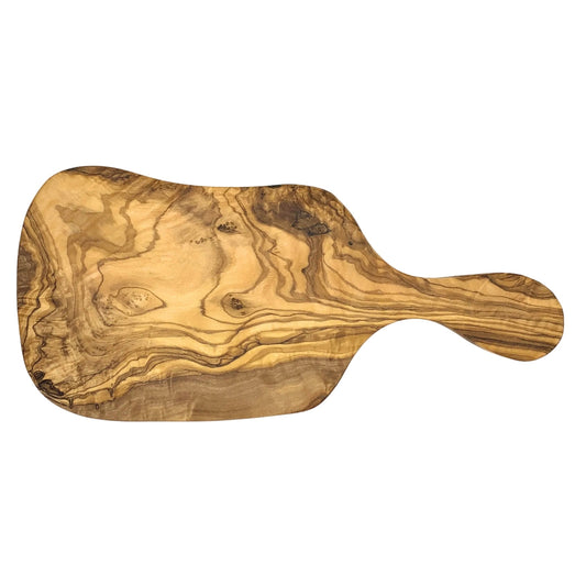 olive wood serving board racket