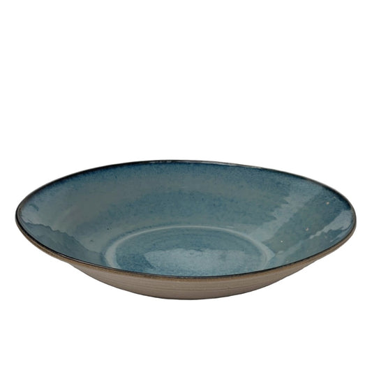 Sea Blue Handmade Ceramic Salad Bowl